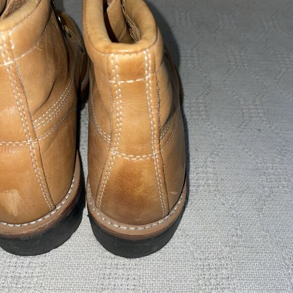 Lehigh Women’s Steel Toe Boots Size 9 M Tan Leather Workwear Hiking Rugged - Picture 12 of 12